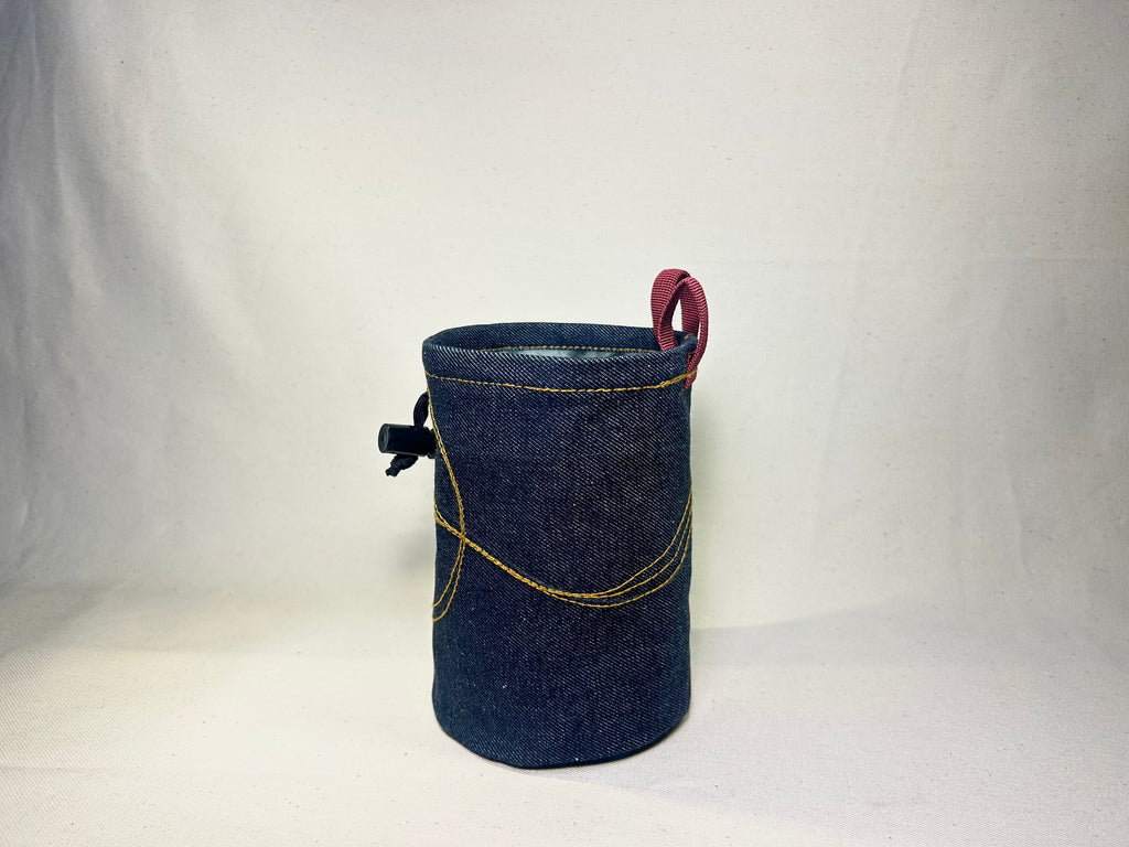 "Ripples" 1/1 Selvedge Denim Chalk Bag